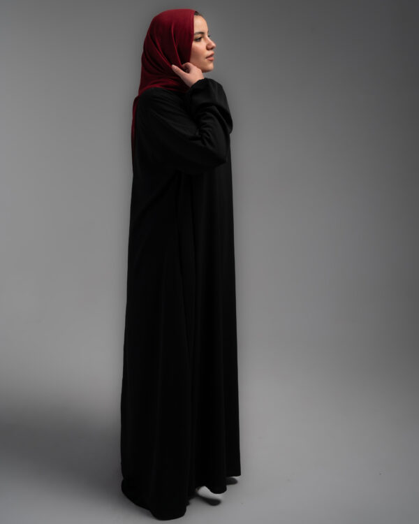 Black Basic Abaya - Image 2